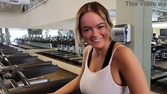 Alexis Kay'S Big Natural Tits Get Some Attention At The Gym And Filled With Cum