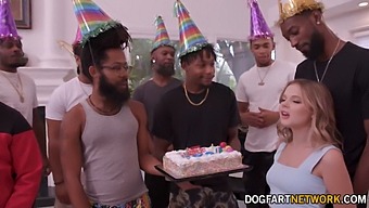 Coco Lovelock'S Birthday Surprise: 11 Big Black Cocks