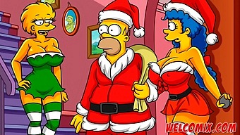 Christmas Surprise: Husband Gives His Wife To Beggars In Simpsons-Inspired Hentai