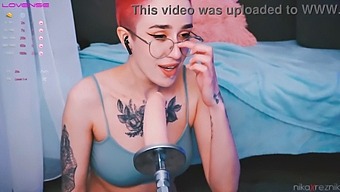 A Cute Tomboy Takes On A Fuck Machine In A Steamy Video