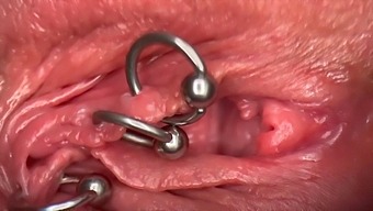 Intense Close-Up Of My Pierced Pussy And Clit, Leading To Self-Pissing