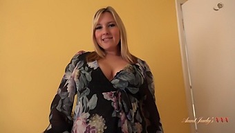 Cheer Up Your Busty Landlady In This Pov Video