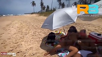 Brazilian Director Baiano And His Wife'S Steamy Beach Encounter