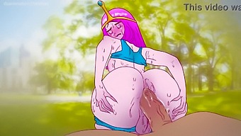 Animated Princess Engages In Sexual Activities For Chocolate In A Public Area