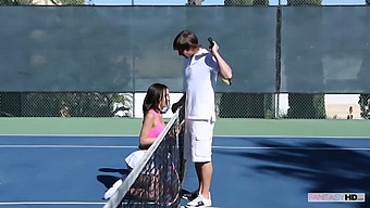 Ace Tennis Player Reveals Smooth Pussy To Coach In Steamy Video