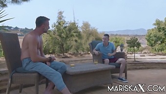 Mariska'S Open-Air Encounter With Two Men And Their Penises
