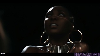 Artificial Intelligence Created Adult Animation Featuring A Latin Woman Under The Control Of An African Deity Who Enjoys Oral Pleasure From Her Followers