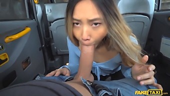 Asian Teen In Europe Experiences Intense Pleasure After Relieving Herself On A Large British Man'S Penis