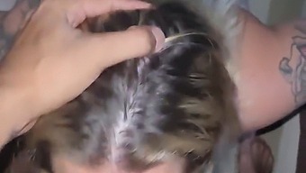 A Submissive Woman Enjoys Getting Covered In Cum On Her Face