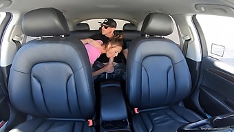 Blonde Pornstar Gets Creampied By Her Uber Driver In Hd