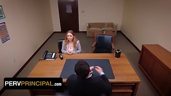 Kira Fox Meets Principal Green To Discuss An Issue Involving His Stepdaughter