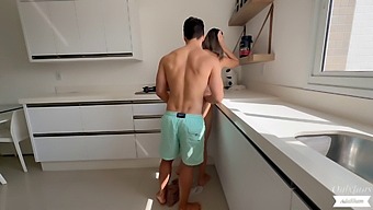 A Homemaker Gets A Surprise In The Kitchen With Steamy Sex - Adakham