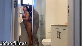 A Woman Goes On A Journey, Her Partner Joins Her For A Bathtime Romp