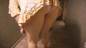 A Mature Housewife Undressing And Showing Her Butt In The Room