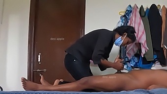 Satisfied Client Receives Penis Massage